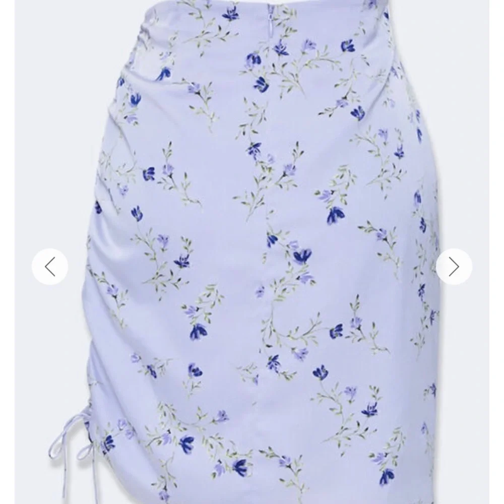 COPY - 💜 NWT F21 Lavender Floral Ruched Satin Mini M